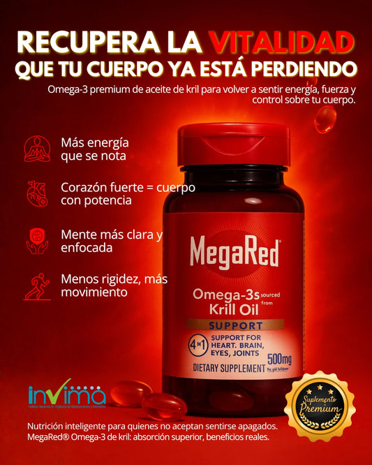 MegaRed® Omega-3 | Energía, Claridad y Vitalidad Real