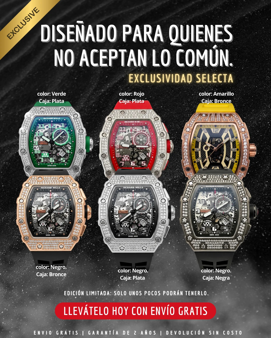 Richard Mille Diamantado™️ | Pieza exclusiva para un verdadero hombre